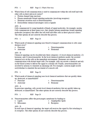 McCance & Huether's Pathophysiology 9th Edition Test Bank