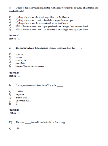 Biochemistry 8th Edition Stryer Lubert TEST BANK
