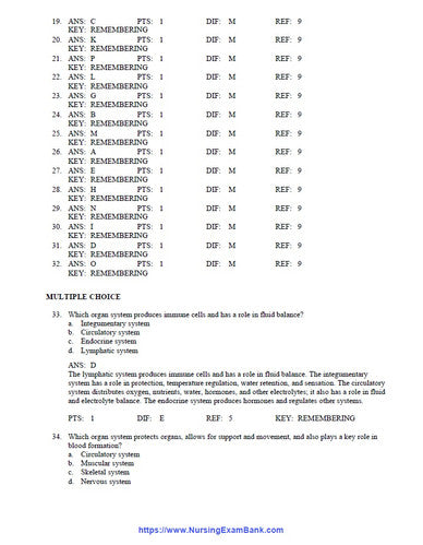 Understanding Anatomy & Physiology 3rd Edition Thompson TEST BANK