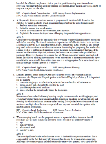 Maternal Child Nursing Care 7th Edition TEST BANK 9780323776714