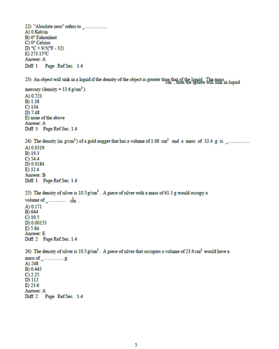 Chemistry The Central Science 14th Edition TEST BANK