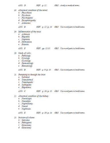 The Language of Medicine 13th Edition TEST BANK 9780443107795