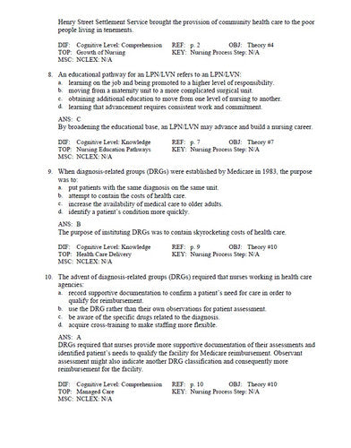 deWit Fundamental Concepts and Skills for Nursing 5th Edition Williams TEST BANK