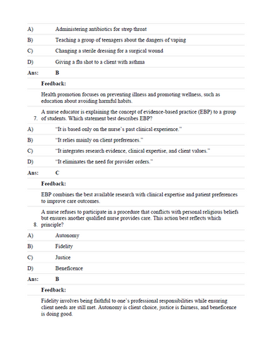 Brunner & Suddarth's Textbook of Medical-Surgical Nursing 16th Edition TEST BANK