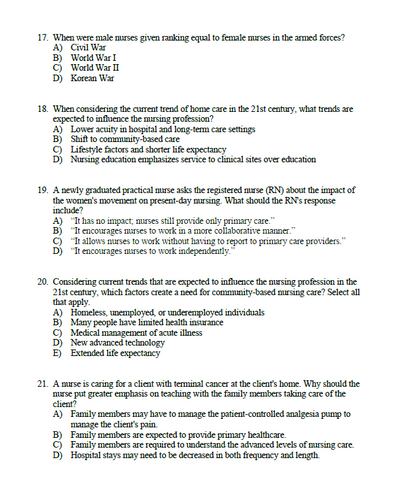 Rosdahl's Textbook of Basic Nursing 12th Edition - Test Bank