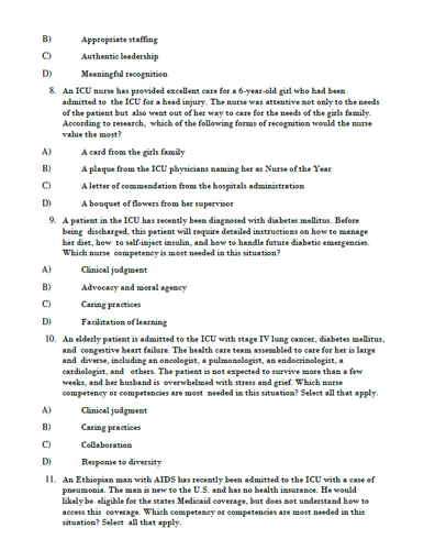 Critical Care Nursing A Holistic Approach 12th Edition Test Bank