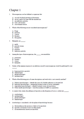 Microbiology A Systems Approach 5th Edition TEST BANK