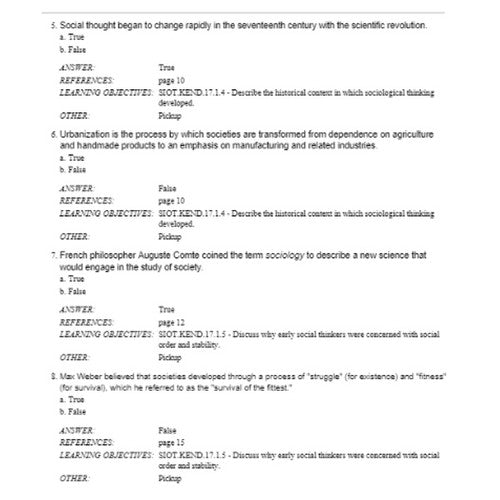 Sociology in Our Times 11th Edition Kendall TEST BANK