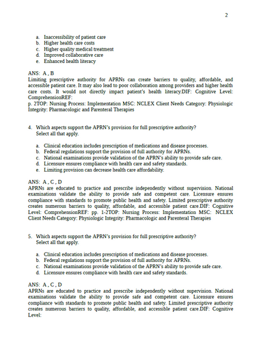 Lehnes Pharmacotherapeutics for Advanced Practice Providers Rosenthal Test Bank