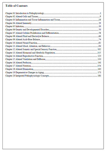 Applied Pathophysiology A Conceptual Approach 4th Edition TEST BANK