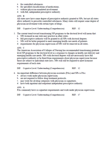 Edmunds Pharmacology for the Primary Care Provider TEST BANK