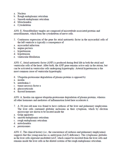 Robbins & Cotran Pathologic Basis of Disease 10th Edition TEST BANK