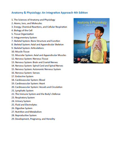 Anatomy and Physiology An Integrative Approach 4th Edition TEST BANK