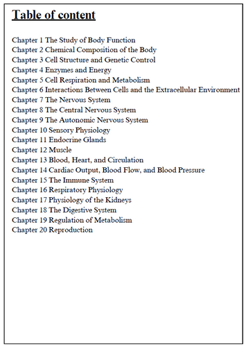 Human Physiology 16th Edition By Stuart Ira Fox TEST BANK
