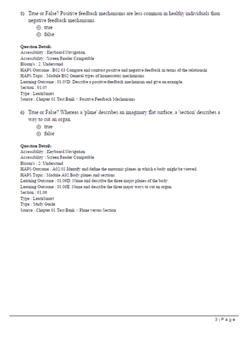 Seeley's Anatomy & Physiology 13th Edition Cinnamon TEST BANK