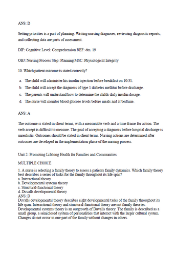 Bright Futures 4th Edition TEST BANK