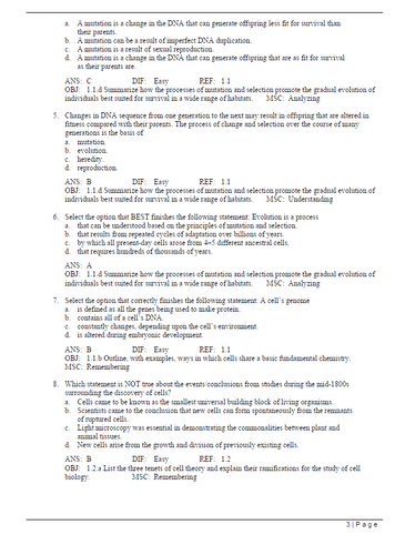 Essential Cell Biology 5th Edition TEST BANK