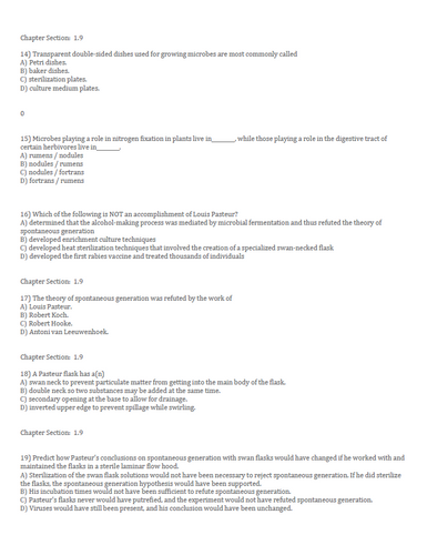 Brock Biology of Microorganisms 15th Edition TEST BANK