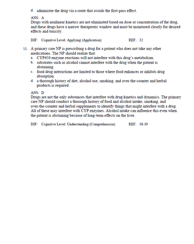 Edmunds Pharmacology for the Primary Care Provider TEST BANK