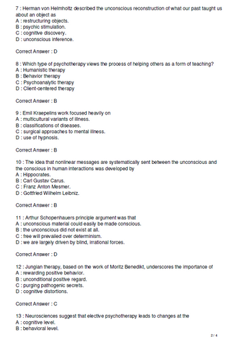 Current Psychotherapies 11th Edition TEST BANK