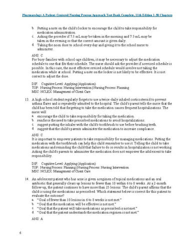 Pharmacology A Patient-Centered Nursing Process Approach 11e TEST BANK