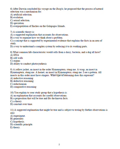 Biology 13th Edition Raven Test Bank