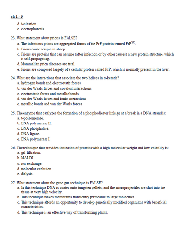 Biochemistry 9th Edition Stryer Lubert TEST BANK