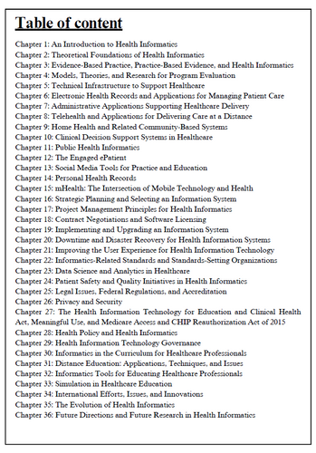 Health Informatics 2nd Edition Nelson Staggers TEST BANK