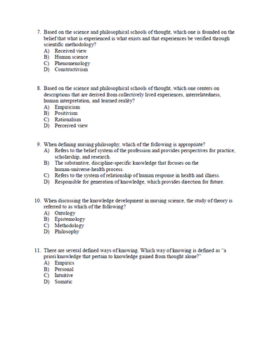 Theoretical Basis for Nursing 6th Edition TEST BANK [Chapter 1-20]