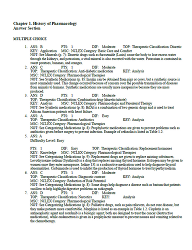 Pharmacology Clear and Simple 2nd Edition TEST BANK