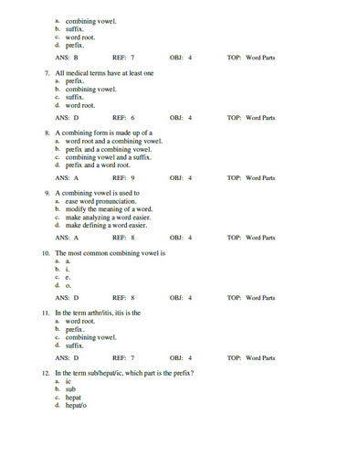 Exploring Medical Language 11th Edition TEST BANK 9780323711562